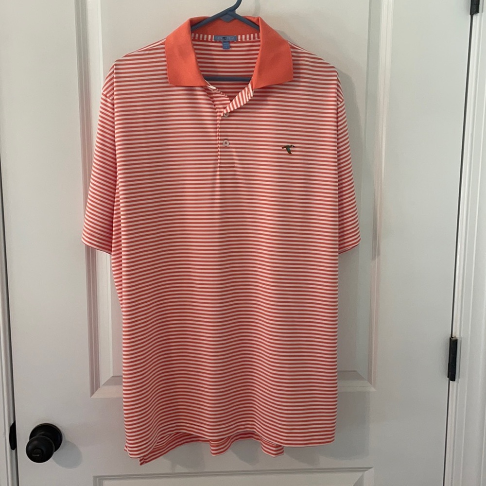 Coral/orange GenTeal polo